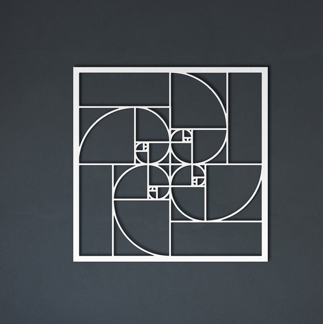 Golden Ratio Metal Wall Art: Fibonacci Spiral, Feng Shui Decor - Etsy, image size:1080x1083