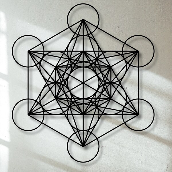 Metatrons Cube Wall Art - Etsy