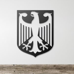 German Coat Of Arms Metal Sign, Federal Eagle German Coat Of Arms, Bundeswappen German Flag, Shield Of Arms, German Coat Of Arms Plaque