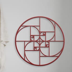 Golden Ratio Metal Wall Art Fibonacci Spiral Metal Wall Art, Unique Modern Decoration for Living Room Housewarming Gift Fibonacci Sequence
