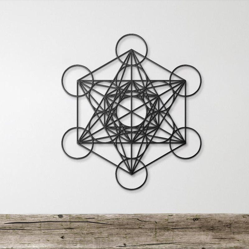 Metatrons Cube Wall Art - Etsy
