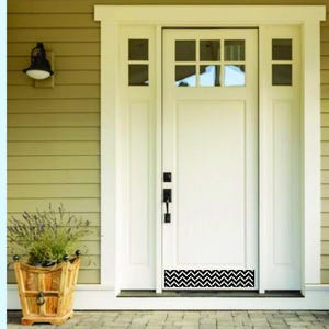 Door kick plate in Metal, 8x36 inch Steel front door kick plate, Herringbone kick plates for doors, metal door plate to protect your doors