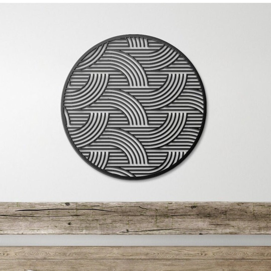 Japanese Metal Wall Art Japanese Modern Art Metal Garden Art Asia Decor