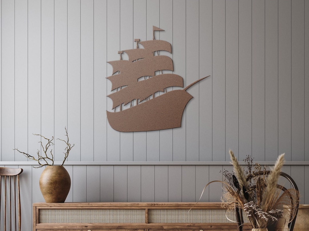 Metal Sailboat Wall Art Metal Wall Art Sailboat Wall Decor Etsy