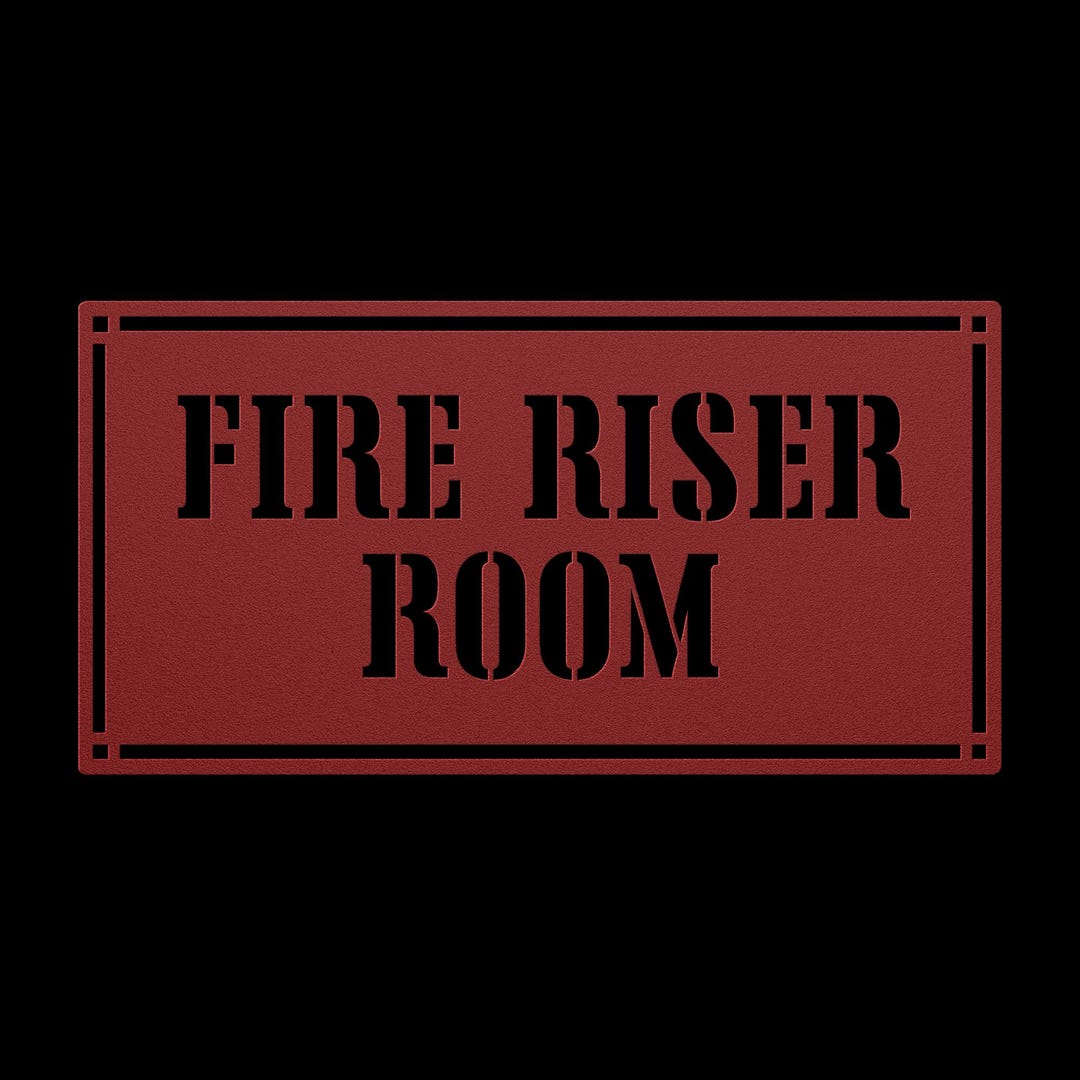 Required Fire Riser Room Signage Fire Riser Room Metal Sign, Fire Riser Sign, Fire Riser Room, FDC Sign ...