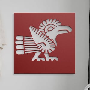 Aztec Bird Metal Wall Art, Navajo Aztec Decor, Bird Art Aztec sign,  Mexican Decoration ,  Ethnic decoration, Traditional Art Home Decor,