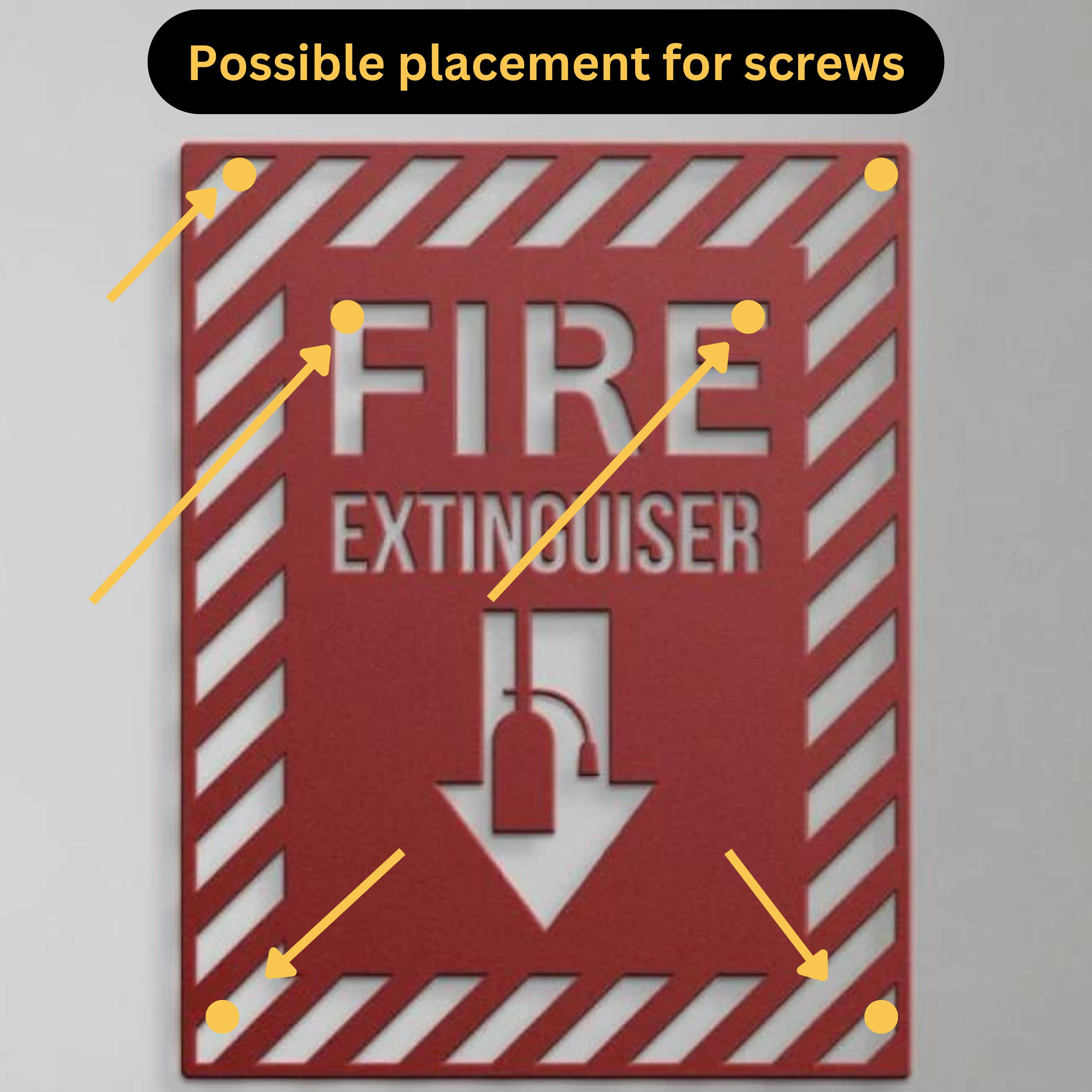 Custom Fire Signage Fire Signage Metal Fire Extinguisher Sign: Fire Signs, Metal Sign ...