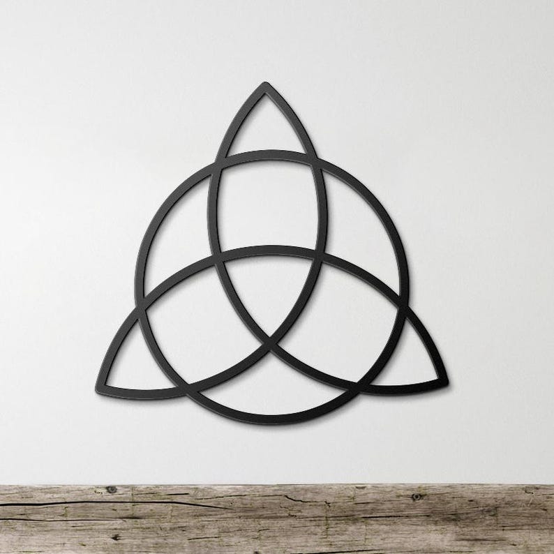Celtic Knots: Sacred Geometry Symbols of Eternity and Interconnectedness 13 Triquetra Celtic Trinity Knot Metal Wall Art | Endless Symbol Trinity Celtic Knot Wall Art, Large Celtic Home Decor, Celtic Symbol Gifts
