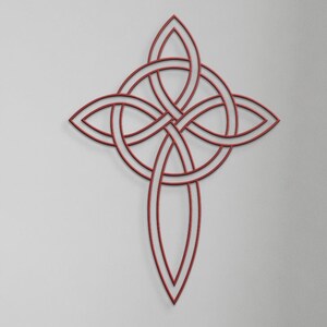 Celtic Cross Knot Metal Wall Art, Gothic Cross Wall Decor, Creation Cross, Irish Cross Metal Sign, Christian Cross, Celtic Hearts