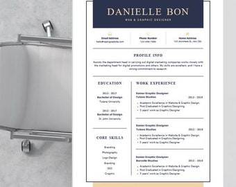 Mot de modèle de CV professionnel. Modèle professionnel, modèle de CV de lettre de motivation moderne, lettre de motivation de CV propre et minimaliste