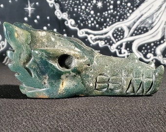 オーシャンジャスパーフレーム、見事な彫刻、新品、4.25インチ、ギフト