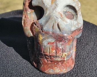 Druzy Mexican Crazy Lace Skull