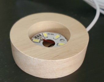 Wooden Light-Up Sphere Holder