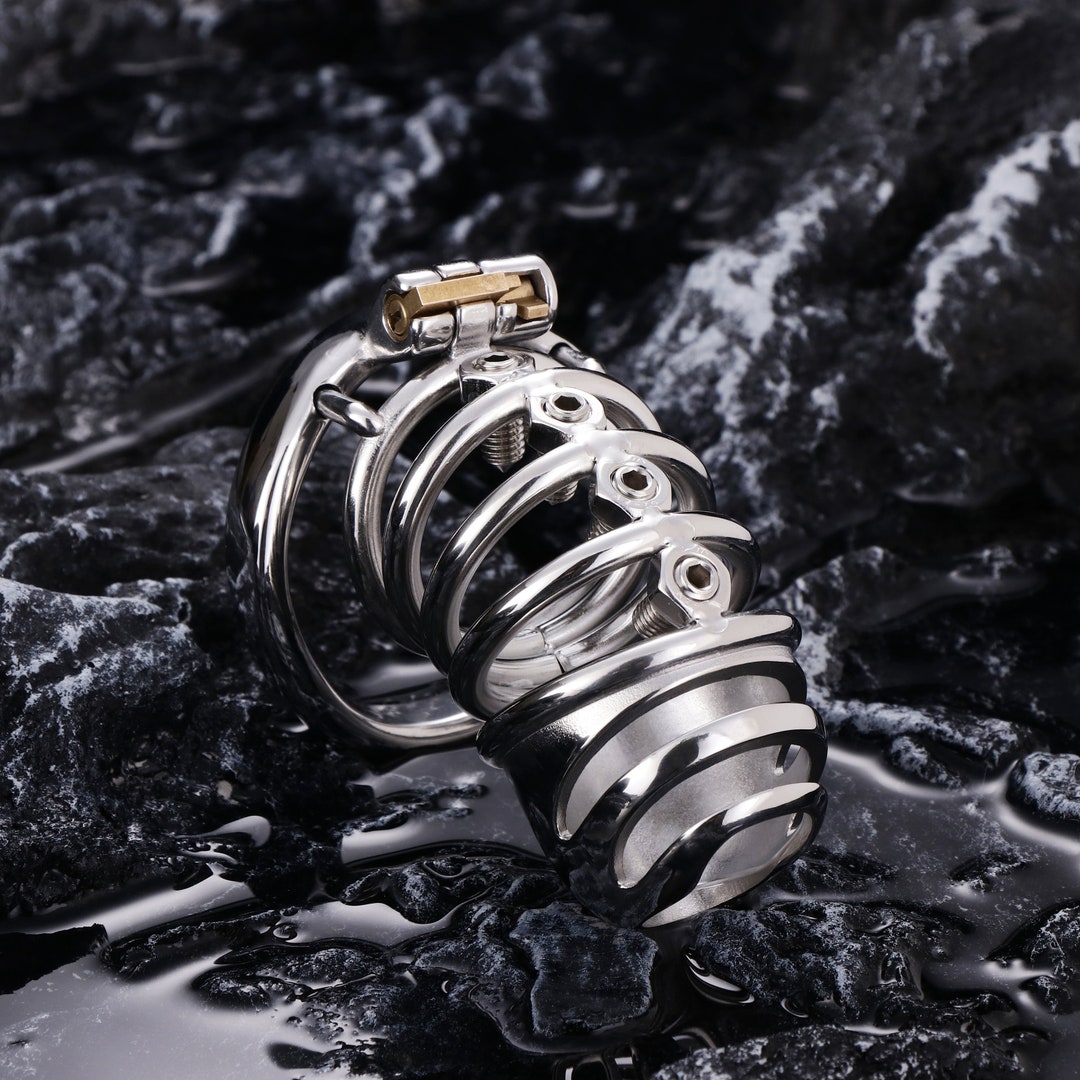 Metal Chastity Cages With 4 Adjustable Bolts Spike Etsy