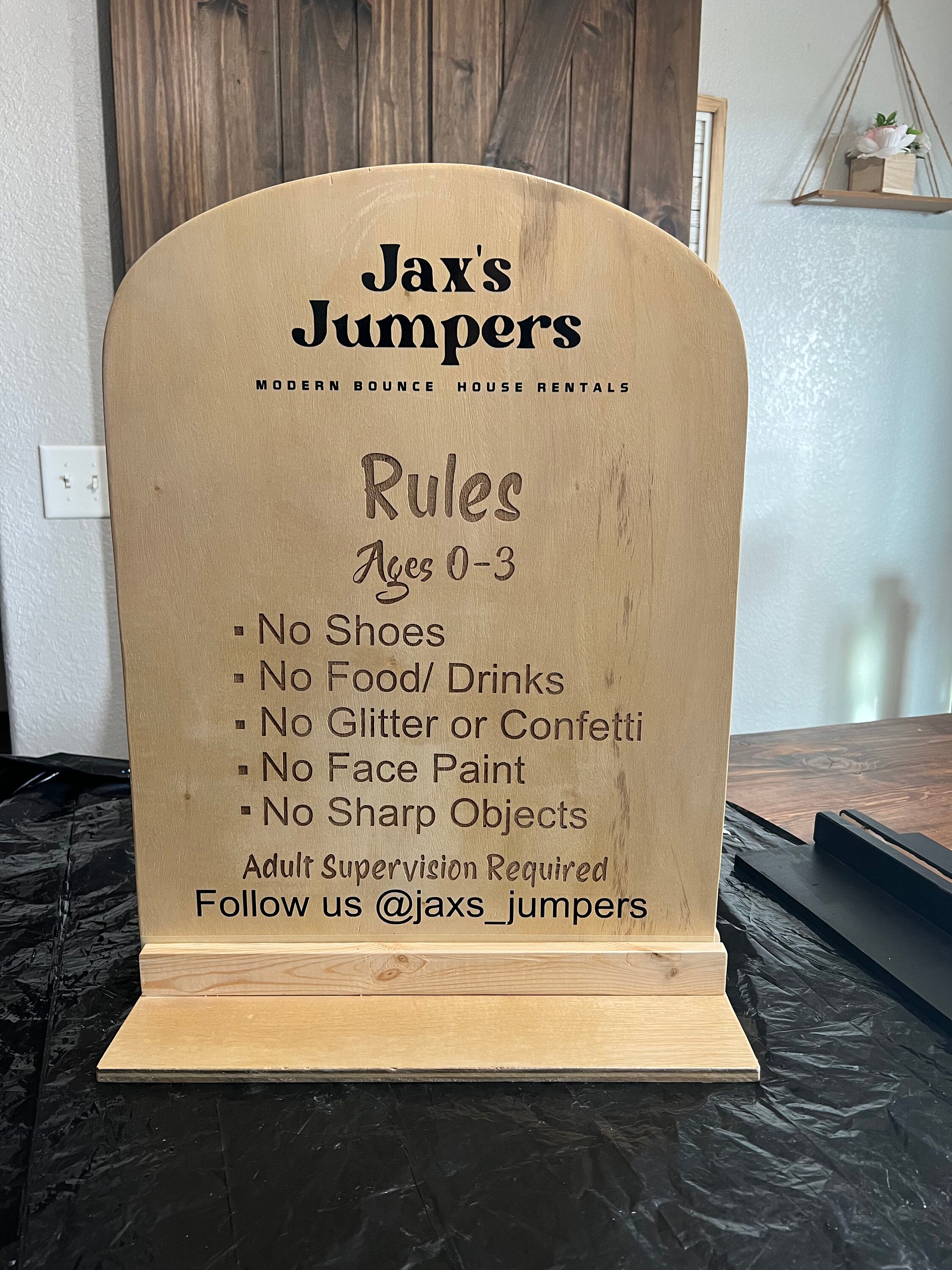 Soft Play Rule Sign bounce and Bubble House Etsy