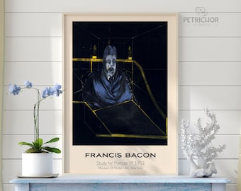 Francis Bacon, Modern Wall Decor, Gallery Quality Print, Study for Portrait VII, Mid Century Print, Francis Bacon Art, Home Wall Decor