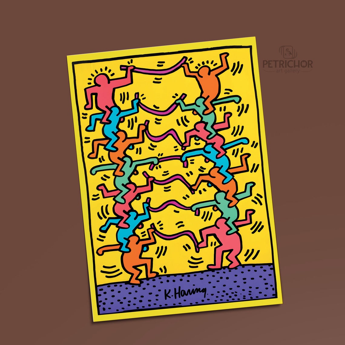 Keith Haring Poster Emporium Capwell 1985 Urban Art Poster Etsy