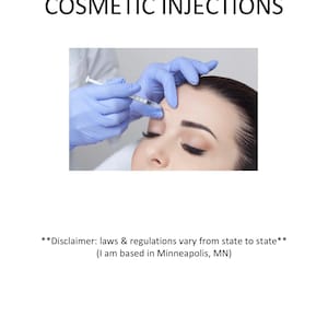Cosmetic injection education