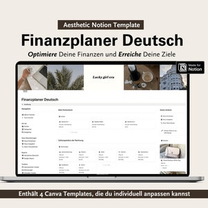 Notion Finance Planner German: Budget & Debt Tracker (Digital Download)