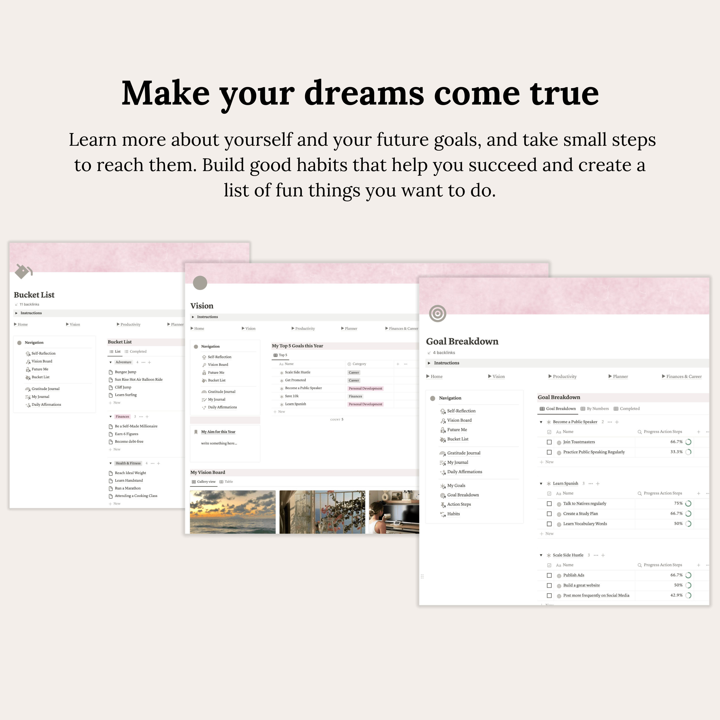 Notion Life Planner Notion Template Self Care Planner - Etsy