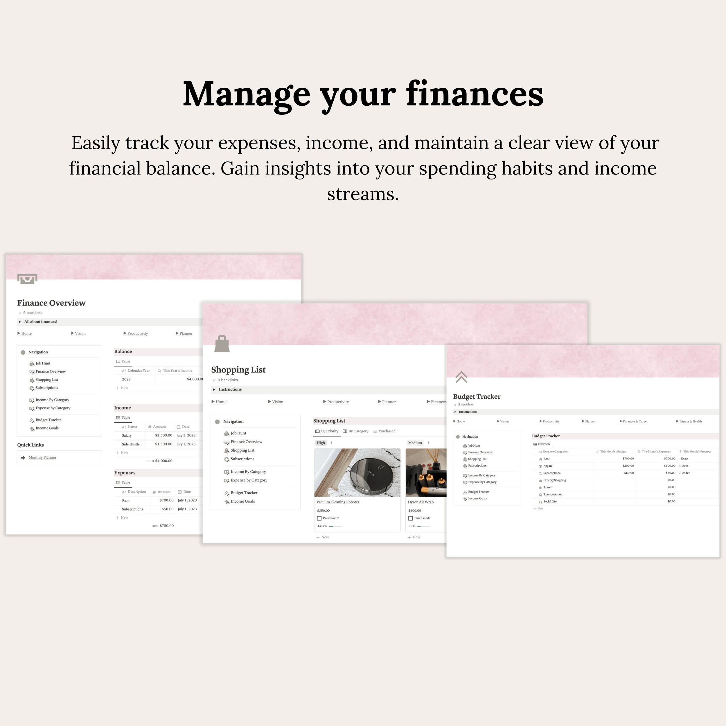 Notion Life Planner Notion Template Self Care Planner - Etsy