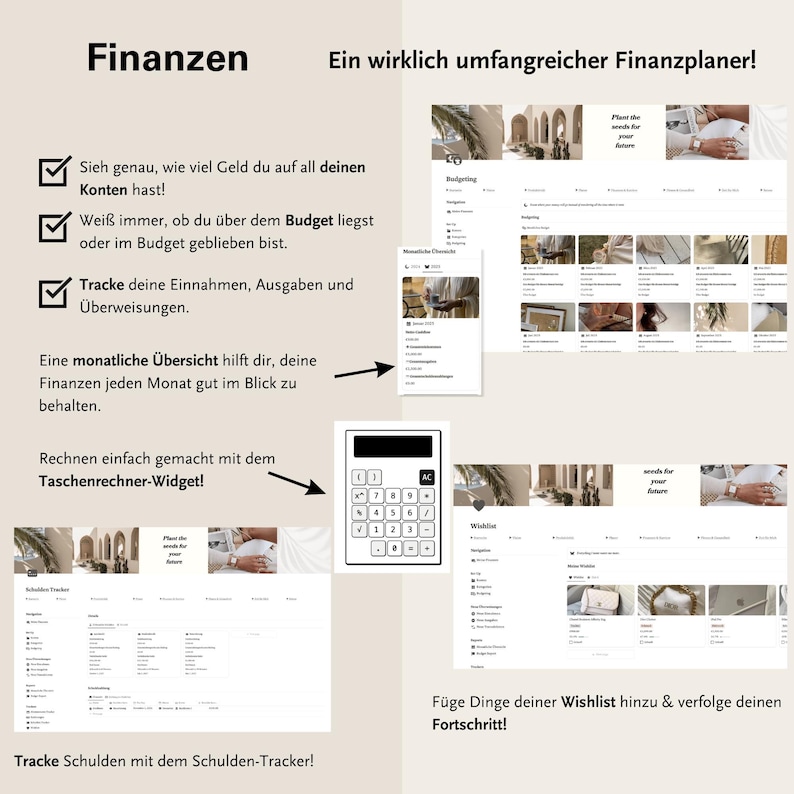 With the ultimate notion finance planner, you can track debts, income and expenses and transactions super easily. It also includes a notion budget tracker which is very helpful.