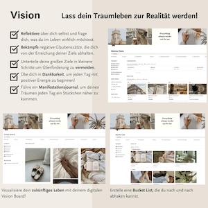 This notion template german includes a notion goal setting planner to crush your goals for the new year.