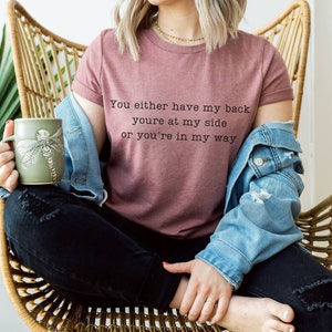 Devils Night | You Either Have My Back You&#39;re At My Side Or You&#39;re In My Way | Penelope Douglas | Book Graphic Tshirt | Gift for Book Lover