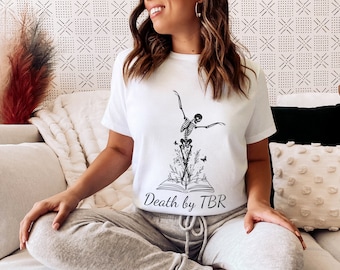 Death by TBR Graphic Tee | Book Lover Gift