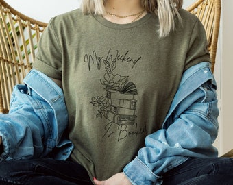 Camiseta gráfica para amantes de los libros / Regalo para lectores con un toque de humor