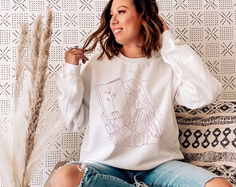Just One More Chapter | Graphic Crewneck Sweatshirt | Gift for Book lover | Bookish Merch | Book Lover Sweater | Sweater for Reader