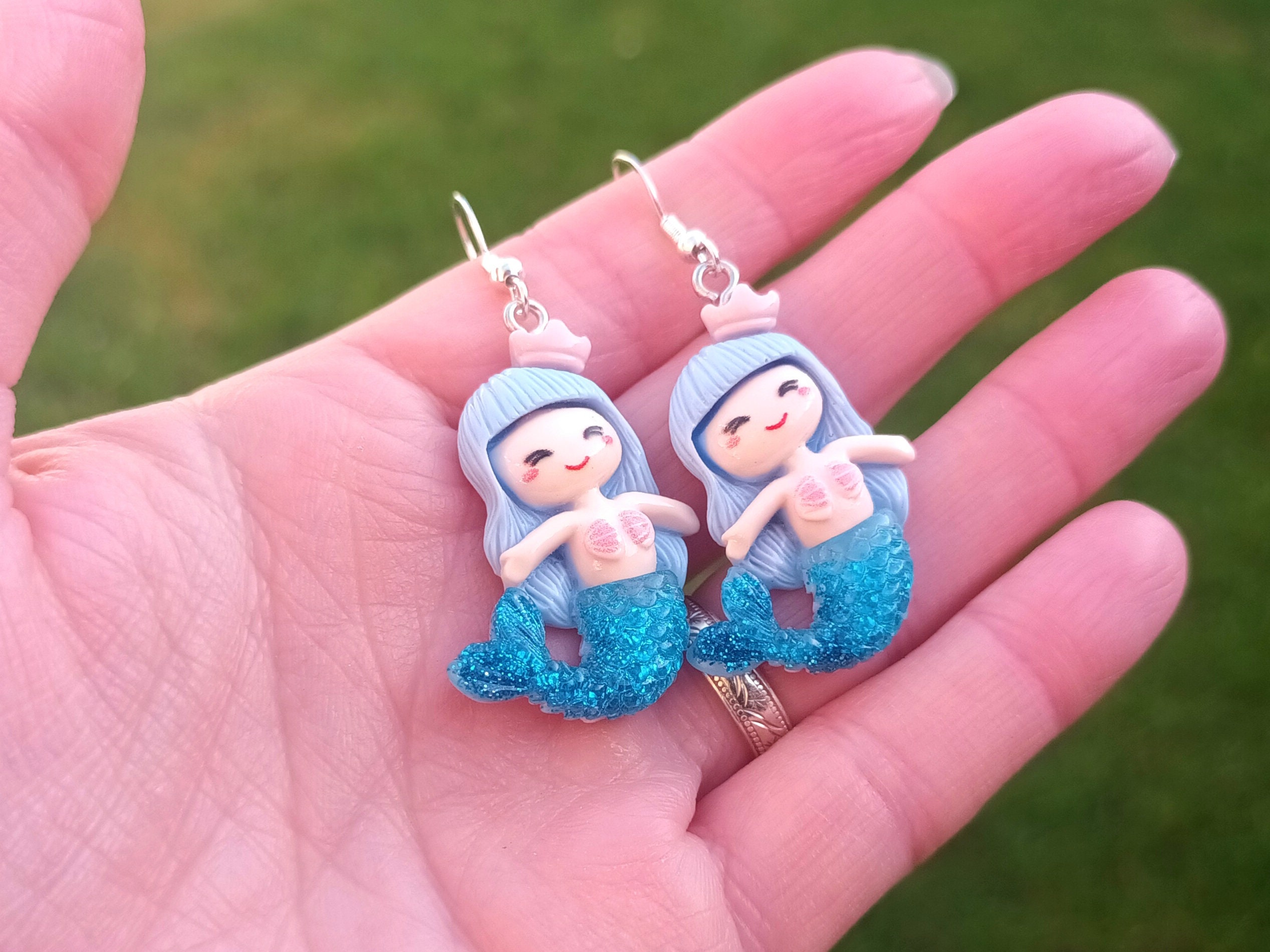 Kids Mermaid Earring Etsy UK