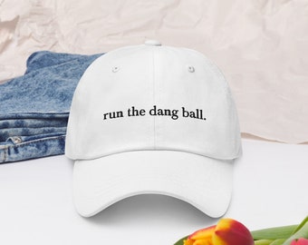 Run the dang ball trucker hat
