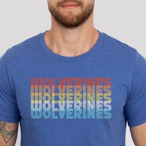 Retro Wolverines Shirt, Wolverines Tshirt, Michigan Tee Shirt, Michigan Shirts, Ann Arbor T-shirt, Ann Arbor Michigan, Detroit, Michigan Mi