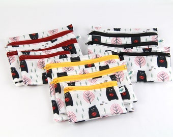 Snack bag, sandwich bag, reusable, washable, eco friendly, waterproof, set of three bags, small, medium and large size