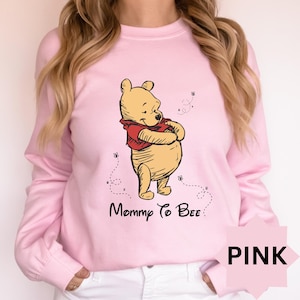 Dad Mom Pregnancy Shirt, Winnie The Pooh Mommy to Be Shirt, Daddy to Be Tee, Disney Mama Shirt, Mom To Be Dad To Be Sweater