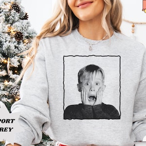 Home Alone Sweatshirt | Movies Inspired Funny Christmas Holiday Sweatshirt, Hoodie, Gift for her, him, kids, mother, Custom/Personalized tee