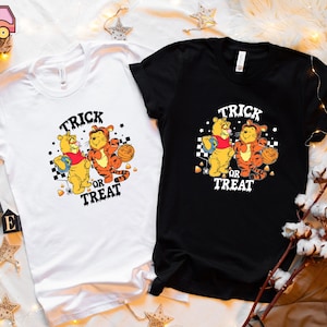 Winnie The Pooh Halloween Tee, Disneyland Halloween T-shirt, Halloween Party Shirt, Halloween Pumpkin Shirt, Halloween Piglet Eeyore Tigger