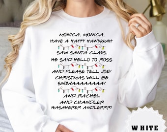 Monica Monica Have A Happy Hanukkah Christmas T-shirt, Christmas Shirt, Phoebe&#39;s Song Tee