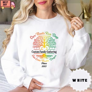 Customizable Family Reunion Shirts, Our Roots Run Deep with Heart Family Group Shirt, Family Matching Vacation Shirts, Unisex, Kids, Babies