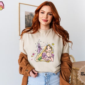 Custom Rapunzel Shirt, Disney Retro Rapunzel T-Shirt, Disney Tangled Shirt, Disney Kids Shirt, Princess Birthday Shirt, Disneyland Gift Tee