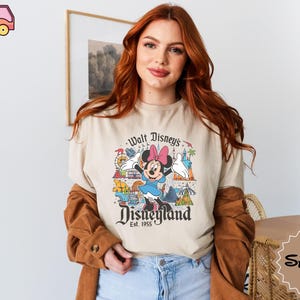 Retro Walt Disney&#39;s Disneyland All Characters Shirt, Disneyland Shirt, Personalized Disney Tee, Disney Family Trip Shirt, Mickey and Friends