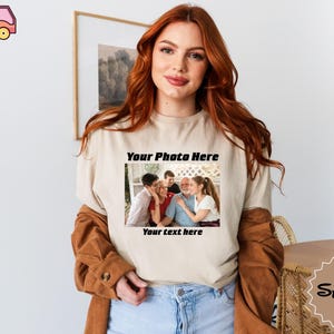 Your Photo Shirt, T-shirt Picture, T-shirt Photo, Custom T-shirt Picture Women, Custom T-Shirt Graphic, Your Photo and Any Text, Tee T-shirt
