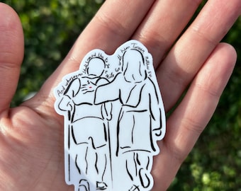 Walk With Jesus Runner Sticker Pack: Christian Marathon support crew  Gift (5-Pack)