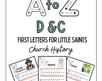 Church History Alphabet Handwriting Practice Book (Digital Download)