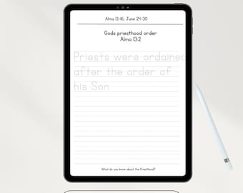 Book of Mormon Handwriting Copy Book: Level One (Digital Download)