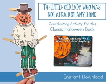 The Little Old Lady that Wasn't Afraid of Anything Activity Download, Preschool Halloween Activity