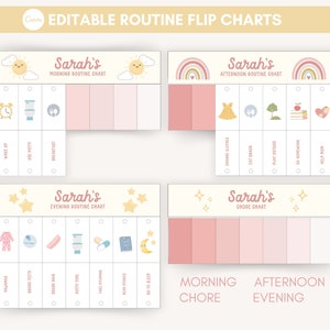 Routine Flip Chart, Visual Schedule, Bedtime Routine Chart, Responsibility Chart, Morning Routine Flip Chart, Kid Chore Chart, Homeschooling