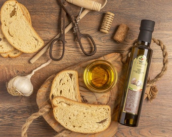 HIGH QUALITY Flavored Extra Virgin Olive Oil with Mushroom, Made in Italy