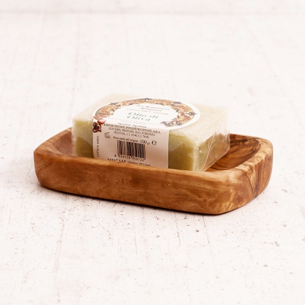 Wooden Olive Soap Dish 15,5 x 8,8 cm / Soap Holder, Bathroom Rustic Decor, Wedding Gift, Christmas Gift, Christmas Gift 2023